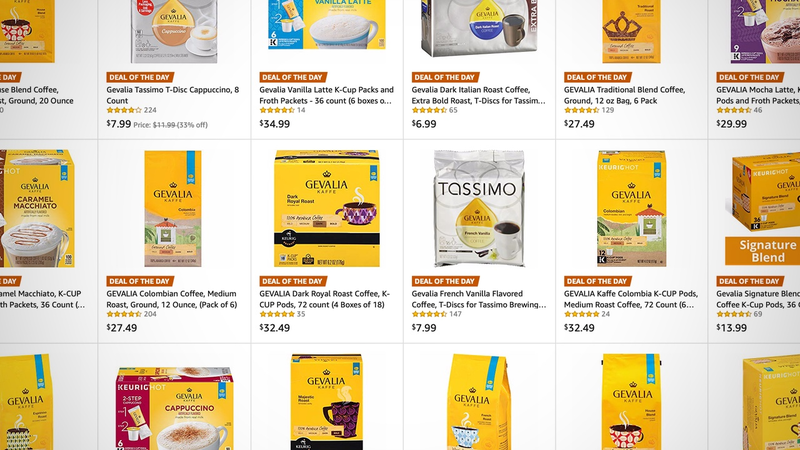 Gold Box de café Gevalia | AmazonGráfico: Shep McAllister
